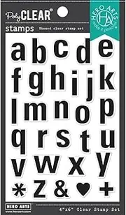 Hero Arts Clear Stamps 4"X6" Luggage Lowercase Alphabet*