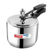 Vinod Stainless Steel Inner Lid Sandwich Bottom Pressure Cooker, 5 L - Free Post