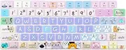 WSLUCKO Keyboard Cover Skin for 2021-2023 MacBook Pro 14''/16” (Model: A2442 A2485 A2779 A2780 M1 M2/M3 Pro Pro/Max) & M2 MacBook Air 13''/15'' (Model:A2681 A2941) (Cute Cat)