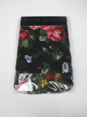 Ralph Lauren COSSETTE II ISADORA Black Floral 2 Ruffled Standard Pillowcases