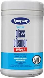 Glass Cleaner Wipes (40 wipes), 40-wipe container, 1 count