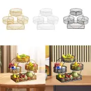 Tiered Fruit Basket Fruit Bowl Bread Basket Vegetable Rack for Fruit Pantry