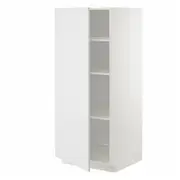 METOD high cabinet with shelves, white/Stensund white, 60x60x140 cm