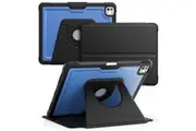 iPad Pro 13 2024 (M4 A2925) Auto Sleep Shockproof Case with Pen Holder-Blue