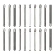 1.5x16mm 304 Stainless Steel Dowel Pins, 20Pcs Knurled Head Flat End Dowel Pin