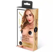SECRET KISSES Faux Leather Nipple Pasties Self-Adhesive Brest Cover