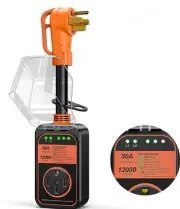 RV Surge Protector 50 Amp Waterproof, 12000J Upgraded RV Power Surge Protector w