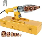 Pipe Welding Machine Kit, Electronic Constant Temperature PPR Fuser Pipe Hot Melt Machine, 6 Sets of Mold Heads, Digital Control, Handheld Pipe Welder for Welding PPR, PE, PP Pipes