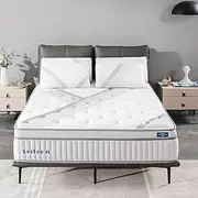 Full Mattress,Lechepus 14 Inch Hybrid Memory Foam Mattresses with Individual Pocket Springs,Mattress in Box,Plush Comfortable Mattress for Cool Sleep & Back Pain Relief,CertiPUR-US Certified