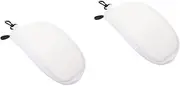 [SAFIGLE] 2 Pcs Waterproof Leather Goggles Case Strong Pressure Resistance Carrying Hook Lightweight for Travel