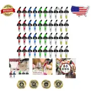 Professional Alcohol Pourer Set - 40 Auto Measured Dispensers for Spirits