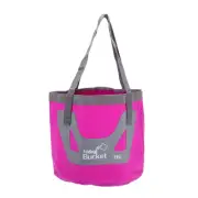 12L Collapsible Bucket, Portable Folding Water Storage Wash Basin, Purple