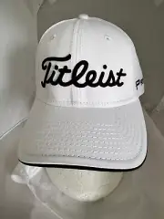 Titleist Hat Golf Baseball New Pro V1 FJ White M L Cap Medium Large
