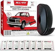 All-Fit Automotive Replacement Old Style Body Side Molding (2.5") – OEM Grade Black Trim fits 88-99 Chevy Tahoe, GMC Suburban, Yukon, Blazer, Jimmy OBS – Easy Install w/ 3M Automotive Tape (26 Ft)