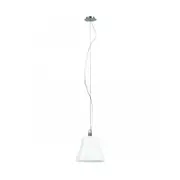 Euro Glass Hat Shade in White Superlux Lighting - Q408-WH