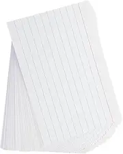 Gogogmee 200pcs Lined Index Cards Thick Ruled Flashcards for Studying Note Taking and Organizing Ideas Office and Classroom Settings