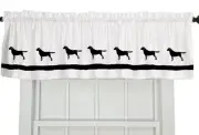 Labrador Retriever Dog Window Valance / Curtain. Black, Yellow, Chocolate Labs
