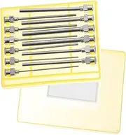 CLISPEED 12pcs Stainless Dispensing Needles Blunt Tip and Luer Lock Anti Lightweight Applicators for Glue Ink and Adhesive Refilling Safe and Sturdy Design