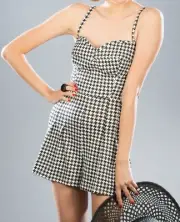Stop Staring Harper Pantsuit White and black houndstooth Size Small