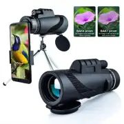 80X100 Hd Monocular Telescope 8000M Long Range Zoom Bak4 Prism Telescope with Tr