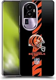 Head Case Designs Officially Licensed NFL Helmet Cincinnati Bengals Logo Soft Gel Case Compatible with Oppo Reno10 Pro+