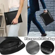 Fireproof Document Storage Bag Travel Bag PortableFor Money Waterproof Passport