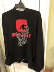 AND1 Men's Long Sleeve Black Graphic Print Basketball Hoodie Size 3XL NEW Sku WR