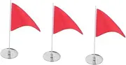 Milisten 1 Set Golf Practice Flag Portable Training Flags with Golf Hole Cup Tray Easy to Install for Improving Putting Accuracy