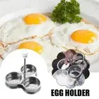Egg Poacher Pan Steel-Poached Egg Cooker Perfect Maker Spring Z2P9