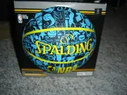 NEW Spalding NBA graffiti blue/yellow Youth size 27.5 indoor/outdoor basketball