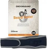 Beard Tamer Strap GROOMARANG Beard Shaper Face Strap - Prevent Bushy, Tangled, Itchy Beards and Keep Beard Oil Locked in - Black