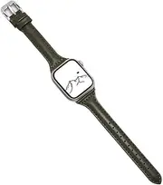 [ENGSH] Slim Girl Strap For Watch S10 42mm 46mm 9 8 7 41/45mm PU Leather Band 38/42mm For lwatch Bracelet SE 40 44mm 6 5 4 3 49mm