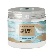 Natural Epsom Foot Soak 550g Jar - The Salt Box