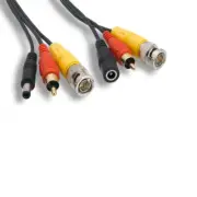Kentek 150ft BNC CCTV DVR Security Camera Cable Video/RCA BNC Audio/DC Power