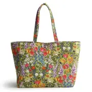 Vera Bradley Premium Cotton Hathaway Tote Meadow Bouquet