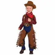 Little Wrangler Cowboy Rodeo Western Gunslinger Toddler Boys Costume 2-4