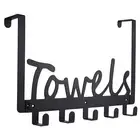 Perforation- Door Rear Coat Hook Door Rear Storage Rack Towel Rack6706