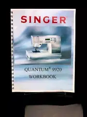 Singer Quantum 9920 Workbook Reproduction Reprint Copy FULL COLOR