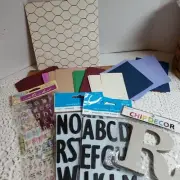 Lot of Ephemera Chipboard, Stickers ,Craft, Junk Journals, Mixed Media Scrapbook