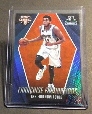 2016-17 Totally Certified Karl-Anthony Towns Franchise Foundations Orange /60
