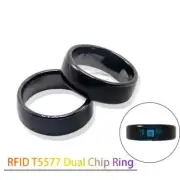 Multi-Size RFID Smart Rewritable Black Ring 125KHz T5577 EM4305 Clone Chip Tag