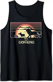 [Disney] The Lion King Simba Timon And Pumba Sunset Stripes Tank Top