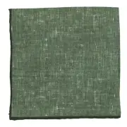 New Fiori Di Lusso Olive Green Melange Pocket Square - x 12" - (FL719177)