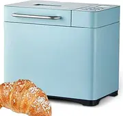 Generic Automatic Breadmaker 19-in-1 Home Electric Bread Maker, 710W Stainless Steel Bread Machine with Nut Dispenser, 3 Loaf Sizes 3 Crust Colors, 15 Hours Delay Timer