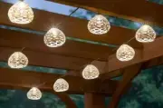 HB 10-Light 10 ft. Outdoor/Indoor Plug-In Round Globe Bulb LED String Lights N
