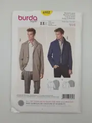 Burda Sewing Pattern 6932 Men's Coat Jacket Pattern Size US 34-50 EUR 44-60 NEW