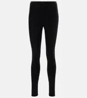 [Junya Watanabe] Junya Watanabe Glitter velvet leggings AU 12 black