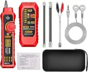Network Cable Tester Portable RJ45+RJ11 Wire Testing Device Network Tool Receiver Test Fast Durable for Optical Cat Router Network Cable,