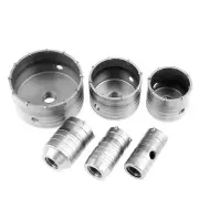 10x Core Drill Set 4‑pits Square Extension Shank Tungsten Masonry Hole Cutte