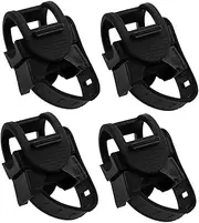 BESTYASH 4pcs Walking Stick Holders: Cane Holder for Wheelchair Walker and Mobility Scooter - Bicycle Light Clamp for Seniors Outdoor Use